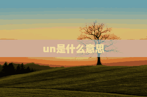 un是什么意思(under是什么意思)